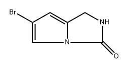 6-Bromo-1,2-dihydropyrrolo[1,2-c]imidazol-3-one Struktur