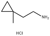 2-(1-methylcyclopropyl)ethan-1-amine hydrochloride 化学構造式