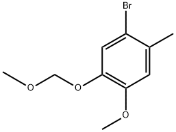 Benzene, 1-bromo-4-methoxy-5-(methoxymethoxy)-2-methyl-,1454845-07-8,结构式