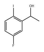 1-(5-氟代-2-碘苯基)乙醇 结构式
