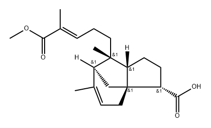 1H-3a,7-Methanoazulene-3-carboxylic acid, 2,3,4,7,8,8a-hexahydro-8-(5-methoxy-4-methyl-5-oxo-3-pentenyl)-6,8-dimethyl-, [3S-[3α,3aα,7α,8α(E),8aβ]]- (9CI) Structure