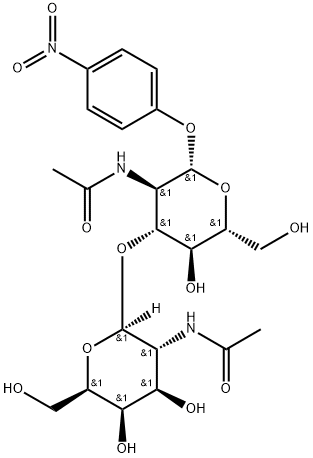 GALNACΒ(1-3)GLCNAC-Β-PNP, 1456553-26-6, 结构式
