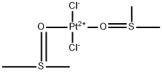 Platinum, dichlorobis[1,1'-(sulfinyl-κO)bis[methane]]- Structure