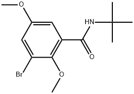 3-Bromo-N-(1,1-dimethylethyl)-2,5-dimethoxybenzamide,1457709-83-9,结构式