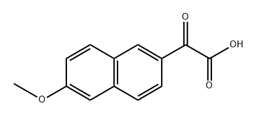 2-Naphthaleneacetic acid, 6-methoxy-α-oxo- Structure