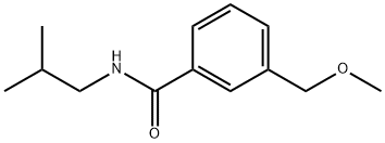 3-(Methoxymethyl)-N-(2-methylpropyl)benzamide 结构式
