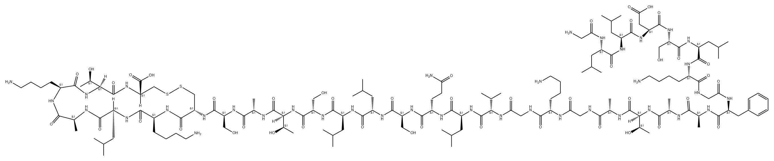 ブレビニン2 化学構造式