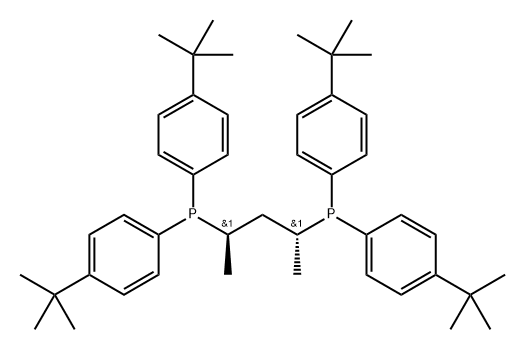 Phosphine, 1,1'-[(1R,3R)-1,3-dimethyl-1,3-propanediyl]bis[1,1-bis[4-(1,1-dimethylethyl)phenyl]-,1459709-16-0,结构式