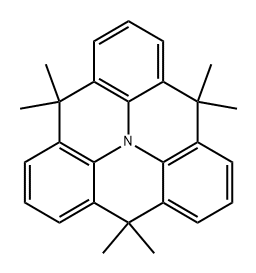 4H,8H,12H-Benzo[1,9]quinolizino[3,4,5,6,7-defg]acridine, 4,4,8,8,12,12-hexamethyl-, radical ion(1+) Struktur