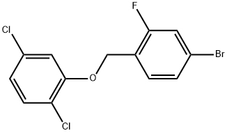 Benzene, 4-bromo-1-[(2,5-dichlorophenoxy)methyl]-2-fluoro- 结构式