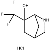 6-(trifluoromethyl)-2-azabicyclo[2.2.1]heptan-6-ol hydrochloride Structure