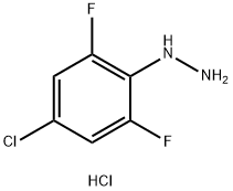 (4-chloro-2,6-difluorophenyl)hydrazine hydrochloride Struktur