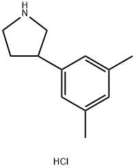 3-(3,5-dimethylphenyl)pyrrolidine hydrochloride Structure