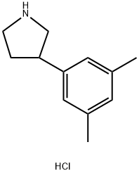 3-(3,5-二甲基苯基)吡咯烷盐酸盐, 1461713-28-9, 结构式