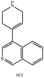 4-(1,2,3,6-tetrahydropyridin-4-yl)isoquinoline hydrochloride 结构式