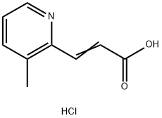 3-(3-methylpyridin-2-yl)prop-2-enoic acid hydrochloride Structure