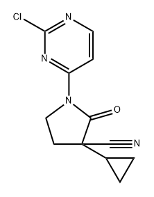 1-(2-Chloro-pyrimidin-4-yl)-3-cyclopropyl-2-oxo-pyrrolidine-3-carbonitrile|