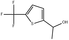 1-(5-(trifluoromethyl)thiophen-2-yl)ethan-1-ol 化学構造式