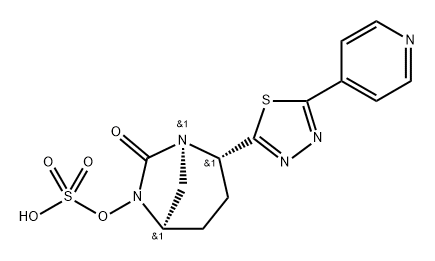 (1R,2S,5R)-7-Oxo-2-[5-(4-pyridinyl)-1,3,4-thiadi azol-2-yl]-1,6-diazabicyclo[3.2.1]oct-6-yl hydrogen sulfate|(1R,2S,5R)-7-OXO-2-[5-(4-PYRIDINYL)-1,3,4-THIADI AZOL-2-YL]-1,6-DIAZABICYCLO[3.2.1]OCT-6-YL HYDROGEN