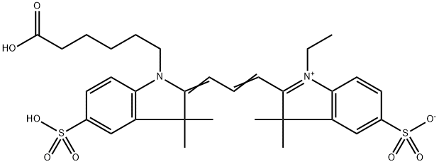 磺基-CY3 羧酸,146368-13-0,结构式