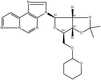 3H-PYRAZOLO[5,1-1]PURINE,3-[2,3-O(1-METHYLETHYLIDENE)-5-O-,146462-41-1,结构式