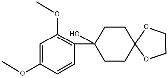 8-(2,4-dimethoxyphenyl)-1,4-dioxaspiro[4.5]decan-8-ol Structure
