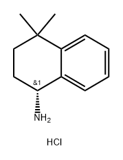 1-Naphthalenamine, 1,2,3,4-tetrahydro-4,4-dimethyl-, hydrochloride (1:1), (1R)- Structure