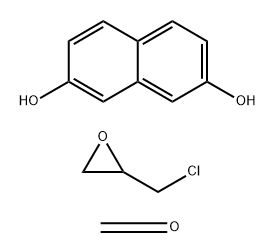 Formaldehyde polymer with (chloromethyl)oxirane and 2,7-naphthalenediol Struktur
