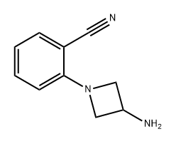 2-(3-aminoazetidin-1-yl)benzonitrile Struktur