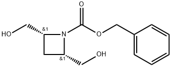 cis-Benzyl-2,4-bis(hydroxylmethyl)azetidine-1-carboxylate Structure