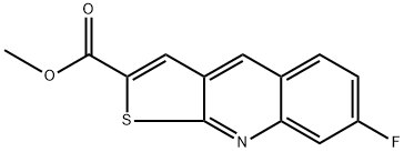 methyl 7-fluorothieno[2,3-b]quinoline-2-carboxylate Structure