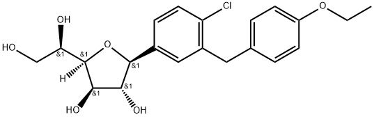 Dapagliflozin furanose isomer 化学構造式