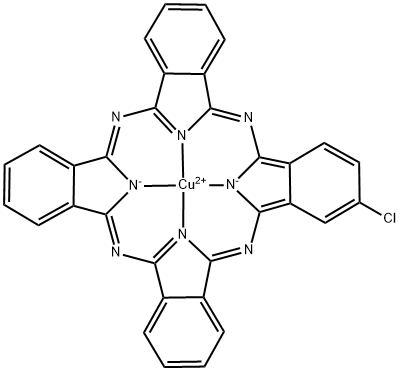 [2-chloro-29H,31H-phthalocyaninato-N29,N30,N31,N32]copper  化学構造式