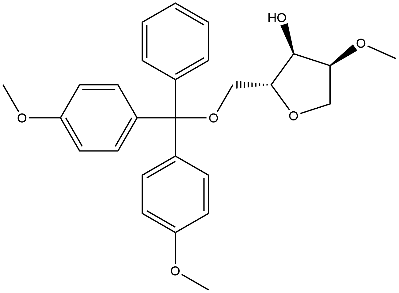 D-Ribitol, 1,4-anhydro-5-O-[bis(4-methoxyphenyl)phenylmethyl]-2-O-methyl- Structure