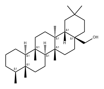 Friedelan-28-ol 结构式