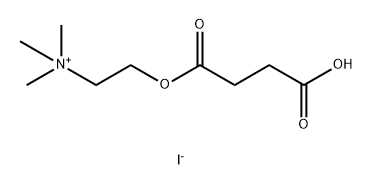 4-oxo-4-[2-(trimethylazaniumyl)ethoxy]butanoate hydroiodide 结构式