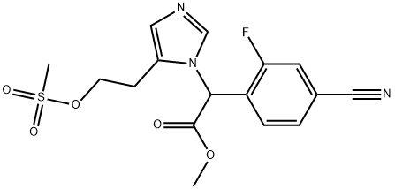 1H-Imidazole-1-acetic acid, α-(4-cyano-2-fluorophenyl)-5-[2-[(methylsulfonyl)oxy]ethyl]-, methyl ester|