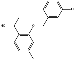 2-[(3-Chlorophenyl)methoxy]-α,4-dimethylbenzenemethanol Structure