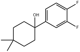 1-(3,4-difluorophenyl)-4,4-dimethylcyclohexanol,1476045-03-0,结构式