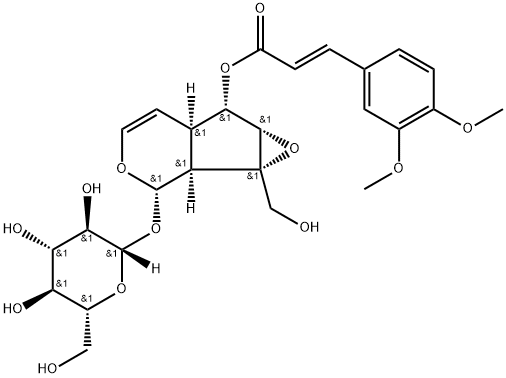6-O-(3'',4''-Dimethoxycinnamoyl)catalpol|6-O-(3'',4''-二甲氧基肉桂酰)梓醇