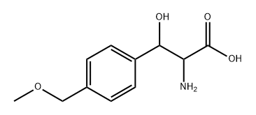 2-Amino-3-hydroxy-3-(4-(methoxymethyl)phenyl)propanoic acid Struktur