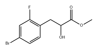 3-(4-溴-2-氟苯基)-2-羟基丙酸甲酯,1479372-52-5,结构式