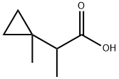 2-(1-Methyl-cyclopropyl)-propionic acid 化学構造式