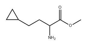 2-氨基-4-环丙基丁酸甲酯 结构式