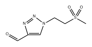 1-(2-(Methylsulfonyl)ethyl)-1H-1,2,3-triazole-4-carbaldehyde Struktur