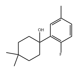 1-(2-fluoro-5-methylphenyl)-4,4-dimethylcyclohexanol,1480497-97-9,结构式