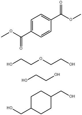 Dimethyl 1,4-benzenedicarboxylate polymer with 1,4-cyclohexanedimethanol, 1,2-ethandiol and 2,2'-oxybis[ethanol] Structure
