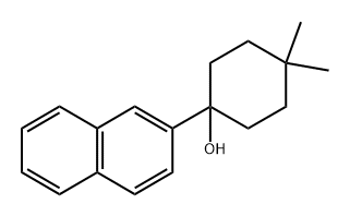 4,4-dimethyl-1-(naphthalen-2-yl)cyclohexanol,1481331-54-7,结构式