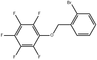 1-[(2-Bromophenyl)methoxy]-2,3,4,5,6-pentafluorobenzene 化学構造式