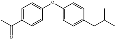 1-[4-[4-(2-Methylpropyl)phenoxy]phenyl]ethanone Structure